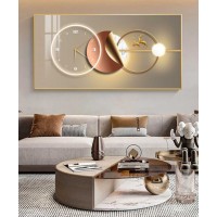 Crytal Plate Clock With Led Light 60*120cm